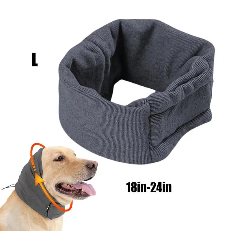 Dog Ear Cover Dog Snood Ear Care Dog Ear Scarf For Stress Relief Pet Hood For Bathing Drying Grooming Noise Protection
