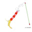 1 PCs New Elastic String Imitated Furs Bug Funny Cat Stick Suitable for Cats