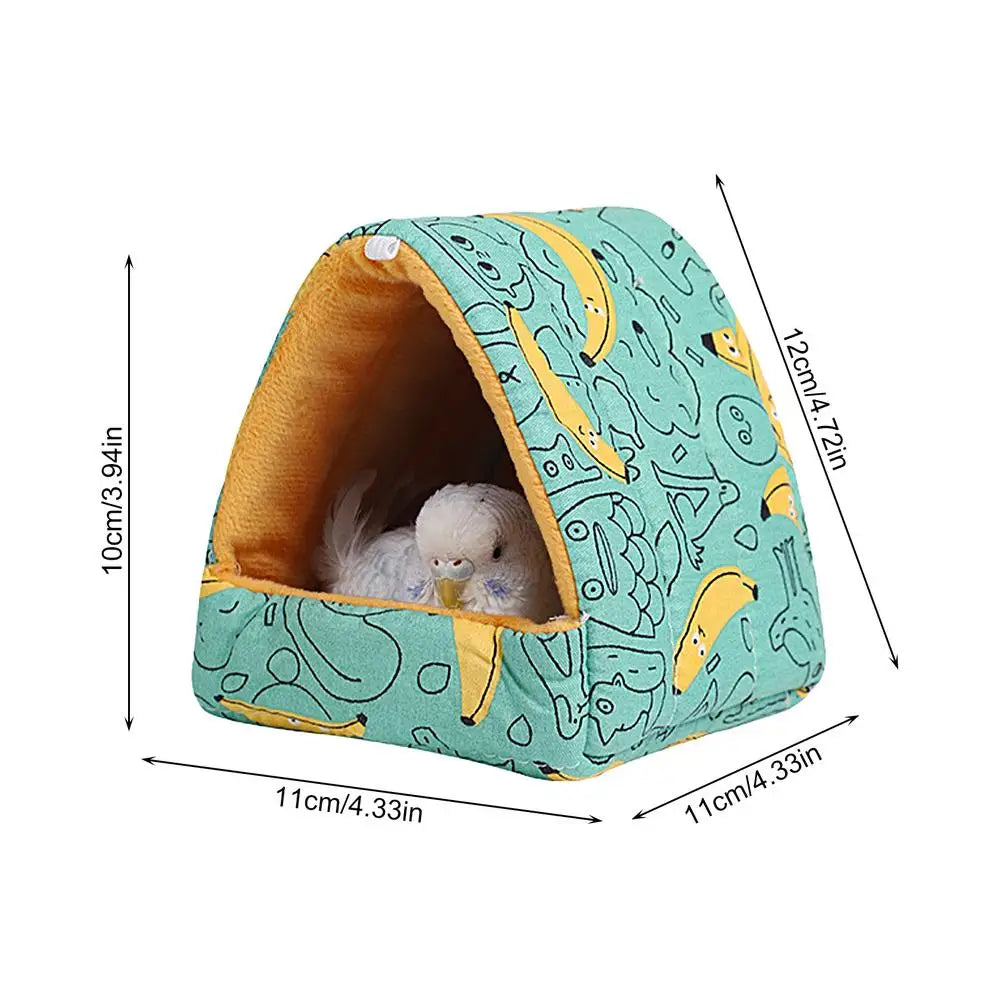 Parrot Bed Warm House Hideout Cushion Bed For Parrot Plush Cushion For Parrots Lovebirds Parakeets And Small And Medium Birds