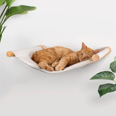 Cat Hammock Cat Climbing Ladder Cat Wall Climbing Set Cat Shelf Pet Trees Cat Furniture Pat Mat Durable and Removable Hammock