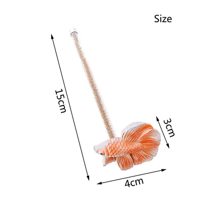 Aquarium Betta Training Wand Resin Playing Stick Active Healthy Betta Fish Equipment Resin Fish Decoration Fish Stick ﻿New