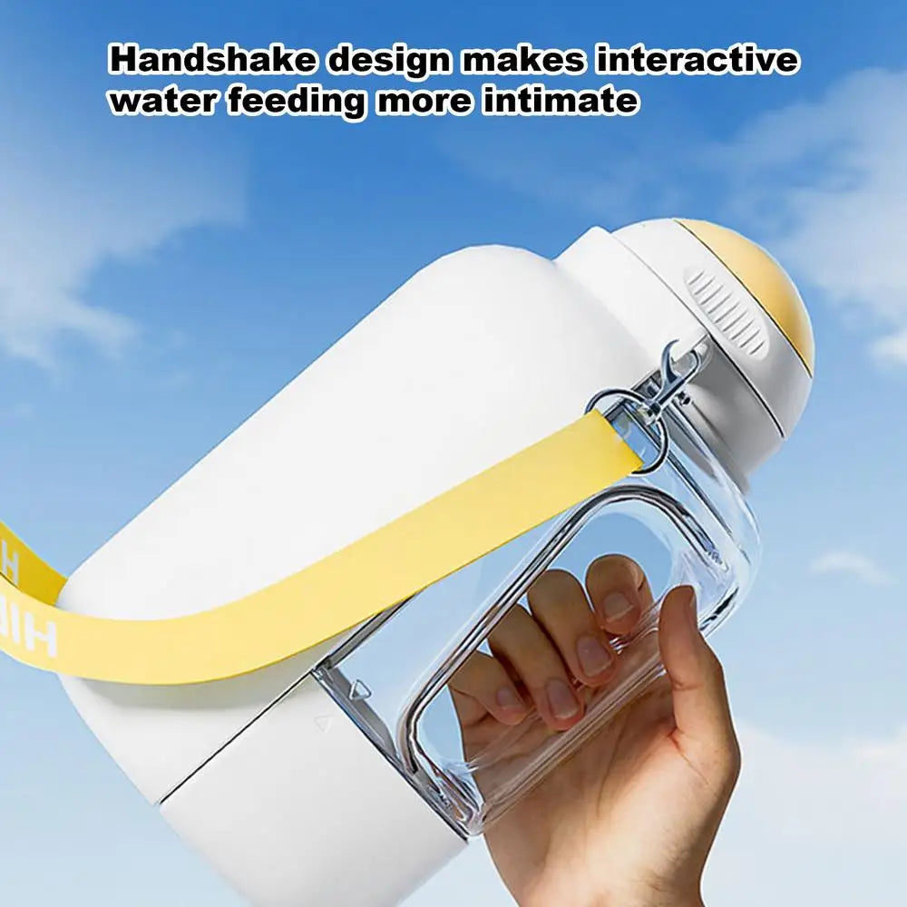 Dog Travel Water Bottle Portable Dog Drinking Bottle Large Capacity Dog Water Dispenser 2 in 1 Puppy Drinking Leak Proof Bowl