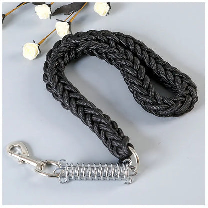 Durable Nylon Dog Leash Heavy Duty Spring Traffic Control Training Short Leashes for Medium Large Dogs Pitbull Pet Accessories
