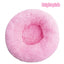 Long haired ultra soft pet cat bed plush washable calming bed donut bed comfortable sleeping artifact