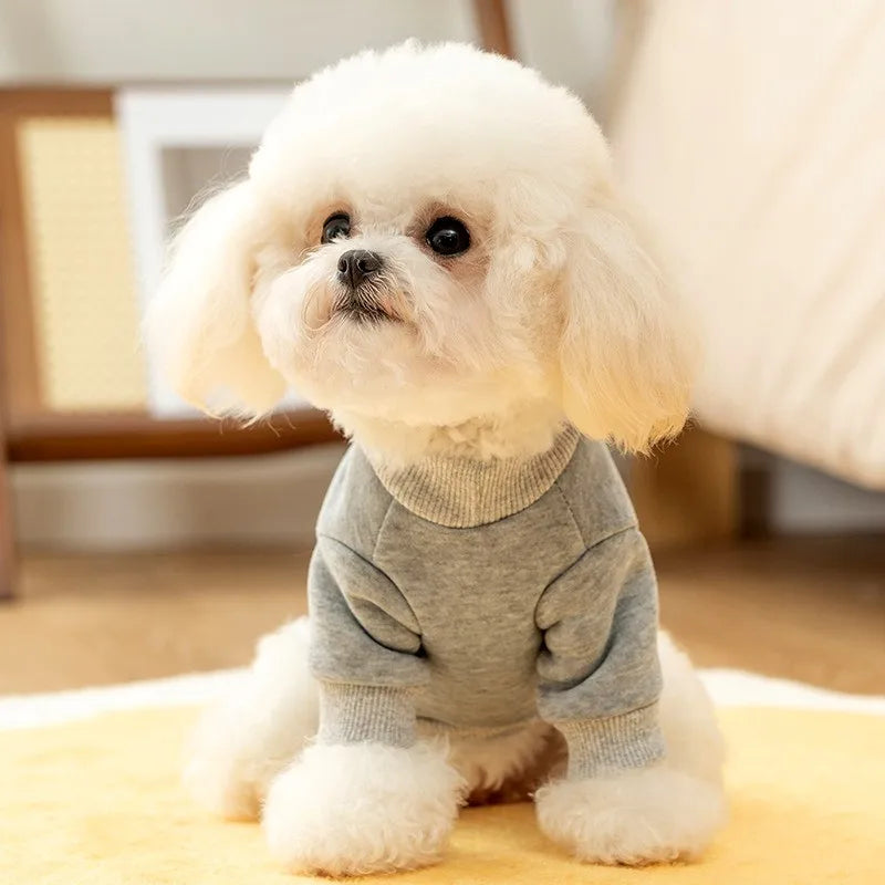 Winter Clothes for Dogs Pet Warm Dog Hoodies Letter Pullover Dog Coat New Cat Clothing Chihuahua French Bulldog Puppy Sweatshirt