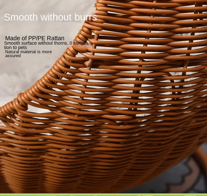 Cat and dog kennel rattan pet products Summer pet kennel cool kennel hanging cat basket four seasons universal pet mat