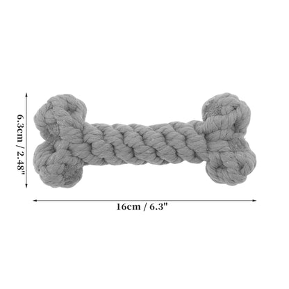 Uxcell Dogs Chew Toys Teeth Cleaning Cotton Rope Puppy Teethings Chewer Durable Braided Bite Resistant Chewing Doll Pet Supplies