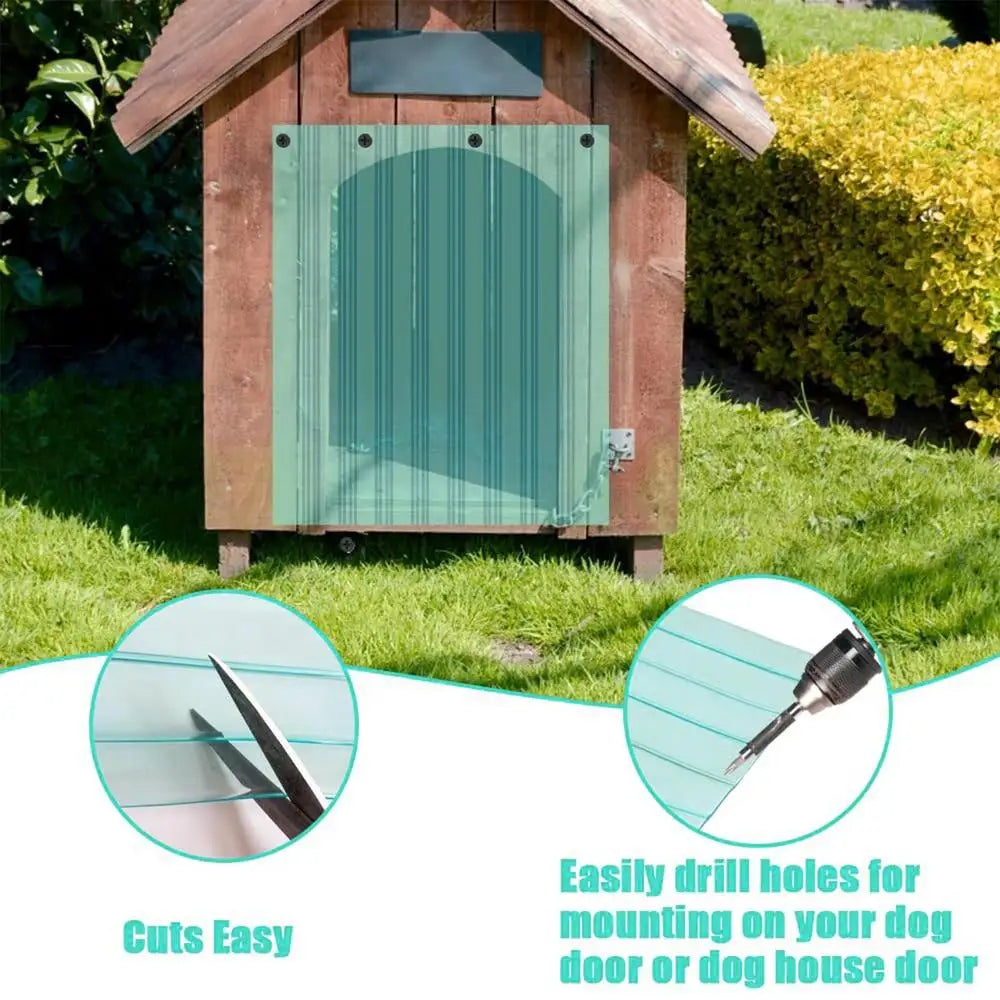 Dog Door Flap Replacement Door Strips Doggie Door Flaps Eco-Friendly Cat House Strip Dog House Door Flap Transparent Strip