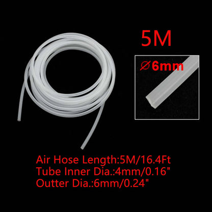 UXCELL 4-5M Transparent Tube Water Fuel Gas Parts 4mm Petrol Pipe Aquarium Tubing Pump Hose Hosing Tools Fish Tank Accessories