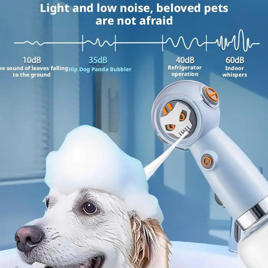 Electric Pet Dog Bath Shower Gel Foaming Machine IPX6 Waterproof Soap Dispenser Pet Bathing Supplies Rechargeable