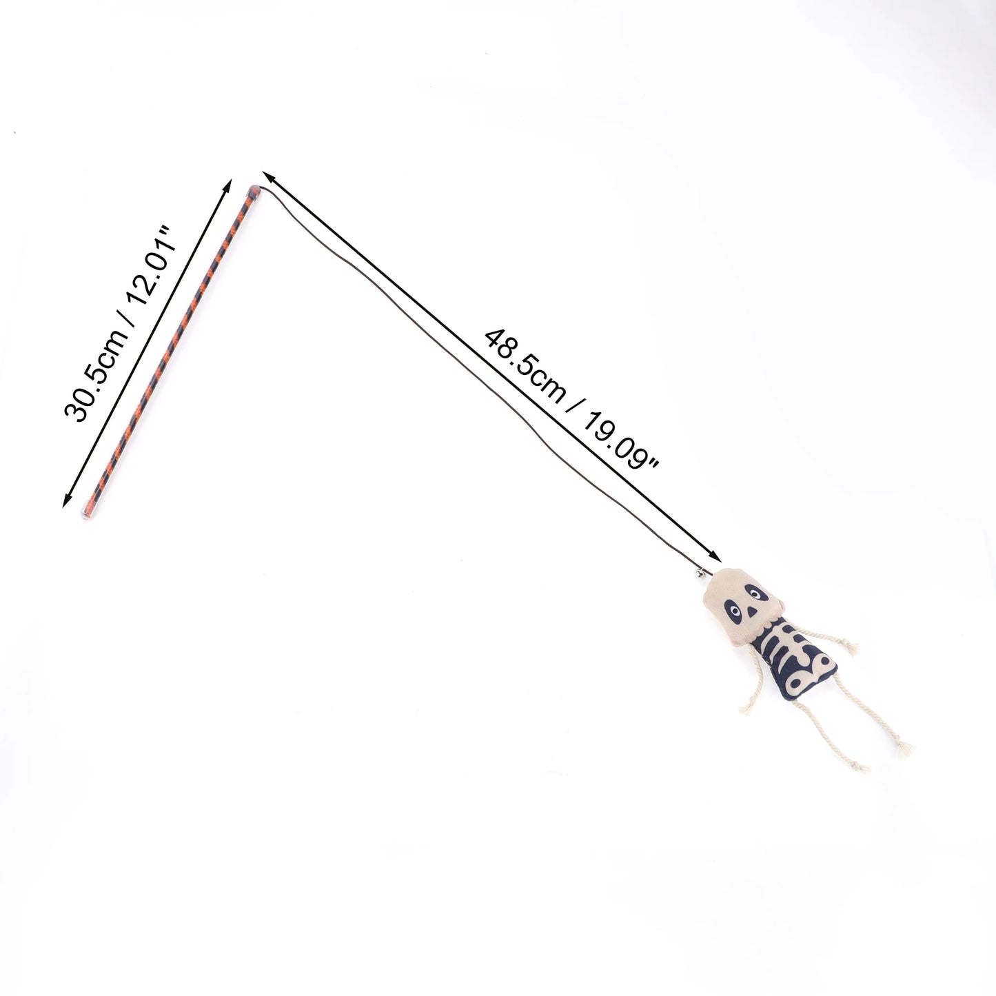 UXCELL 1 Pc Fashion Funny Cat Playing Rod Portable Spider Moon Halloween Toys Cat Playing Rod for Indoor