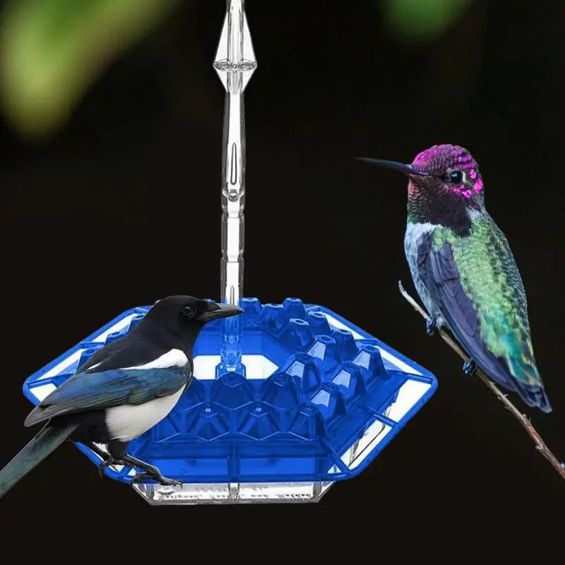 Hummingbird Feeders For Outdoors Hanging Portable Hummingbird Feeders Bird Hanger Feed Feeding Hexagon Easy To Clean Pet Feeder