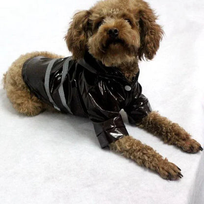 Dog Coat Waterproof PU Dog Raincoat for Small Dogs Cats Reflective Puppy Raincape Chihuahua Yorkies Pet Poncho dog raincoat
