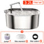 Stainless Steel Cat Water Fountain Automatic Pet Drinker Drinking Fountain For Cats Dogs Drinking Bowl with Replaceable Filter