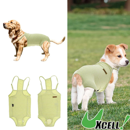 UXCELL Reusable Dog Diapers Female Dog Suspender Panties Casual Physiological Pants Adjustable Strap Striped Washable Underwear