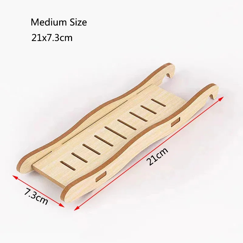 Hamster Ladder Natural Wooden Hamster Climbing Toy Small Pet Toys for Hamster Squirrel Guinea Pig Rat Small Animals Accessories