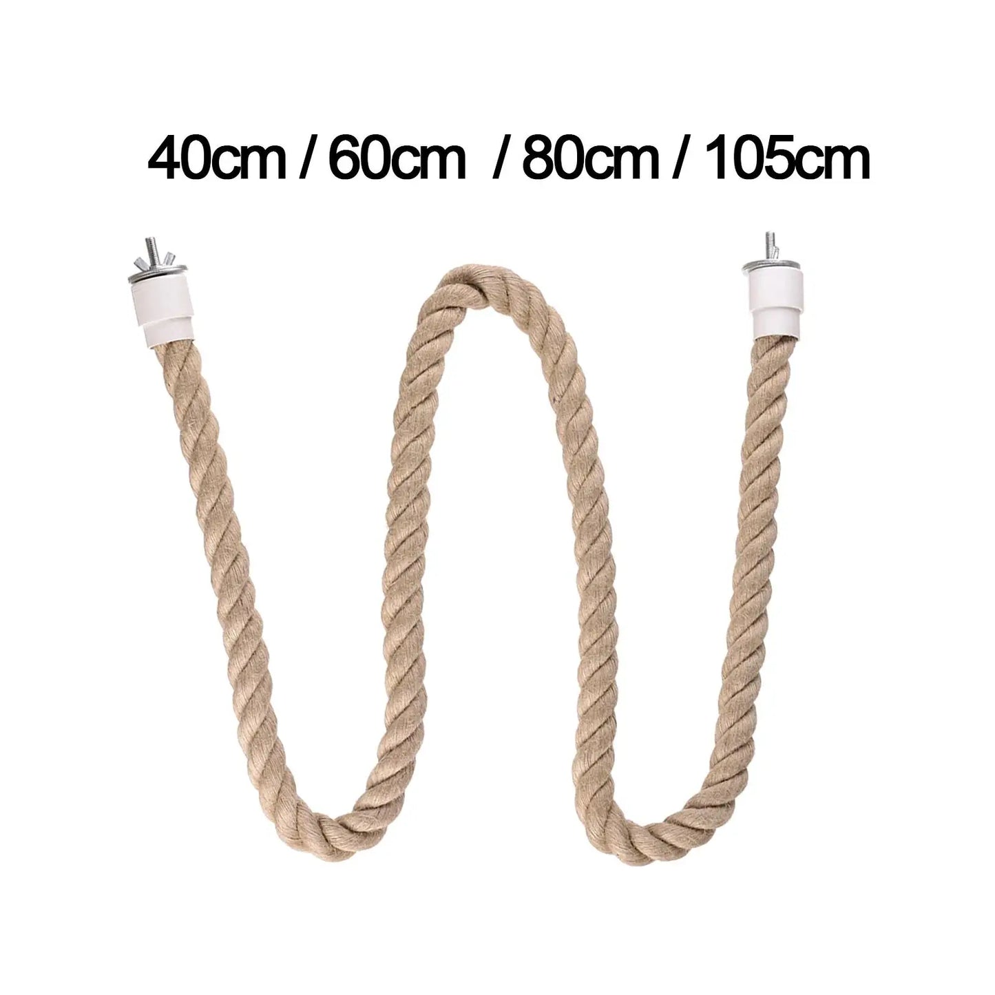 Parrot Rope Parrot Cage Toy Bird Perch Stand Bird Parrot Chewing Toy for Parakeet Conures Cockatiels Budgie Primary Color