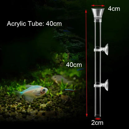 Acrylic Aquarium Feeder Tube Dish Transparent Fish Tank Shrimp Snail Shrimp Food Feeder Bowl Aquarium Feeding Accessories