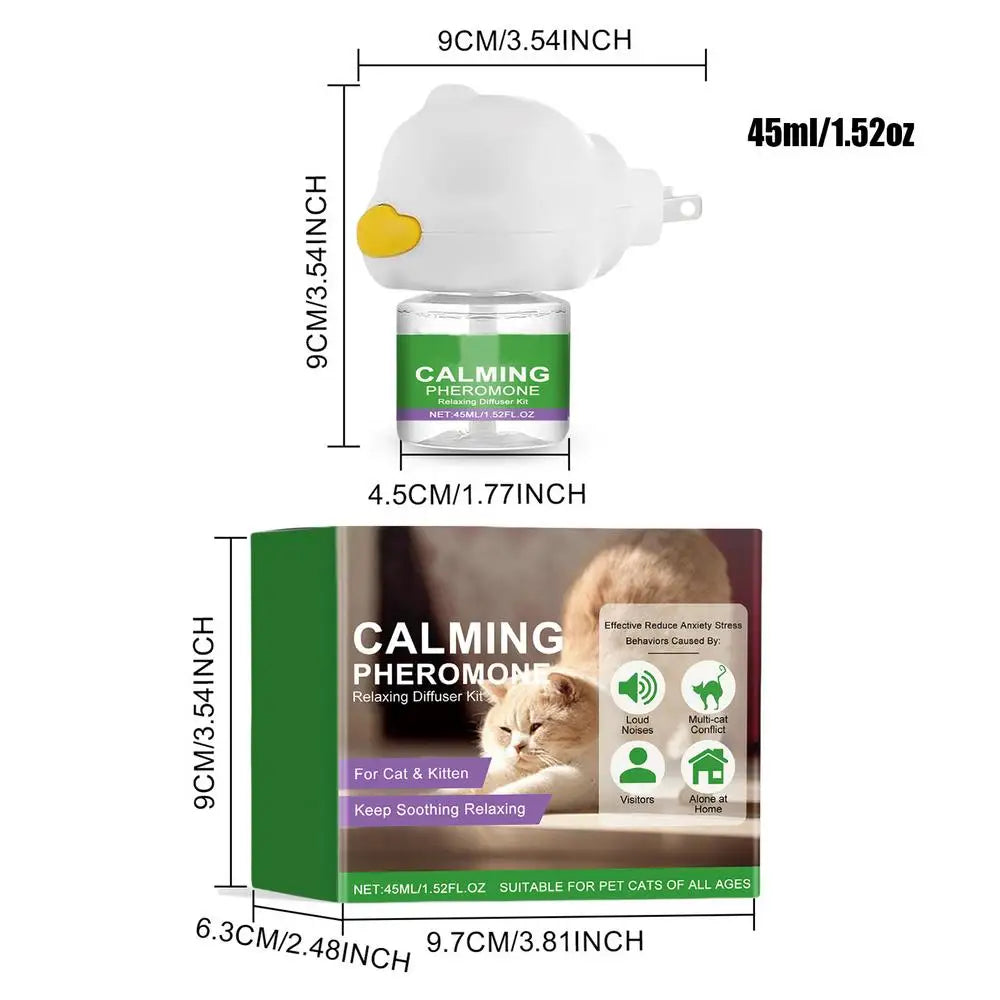 Cat Diffuser Kitten Relaxing Soothing Calming Kit Relief Intelligent Calming Pheromone Diffuser Calm Relaxing Pheromone