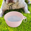Dog Travel Folding Bowl Foldable Bowls for Cats Dogs Feeding Watering Feeding Dish Pets Drinking Cup Outdoor Puppy Water Bag