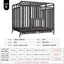 Dog Cage Small Medium Large Dog Square Tube Dog Cage Bold Iron Pet Dog Dog Cage Dog House Teddy Golden Retriever Supplies
