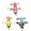 Pet Toys Cute Pet Chewing Teething Toys Cartoon Embroidery Bite-resistant Decompression Duck Pig Elephant Sounding Toys