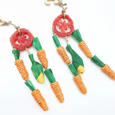 Natural Straw Rope Carrot Hamster Molar Chew toy Small Pets Toys For Hamster Rabbit Grinding Groducts Gnaw Toy Supplies New