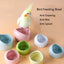 Imitation Ceramic Bird Feeder bowl Plastic Parrot Feeding Food Drinking Bowl for Parakeet Lovebird Finches Bird HamsterSupplies