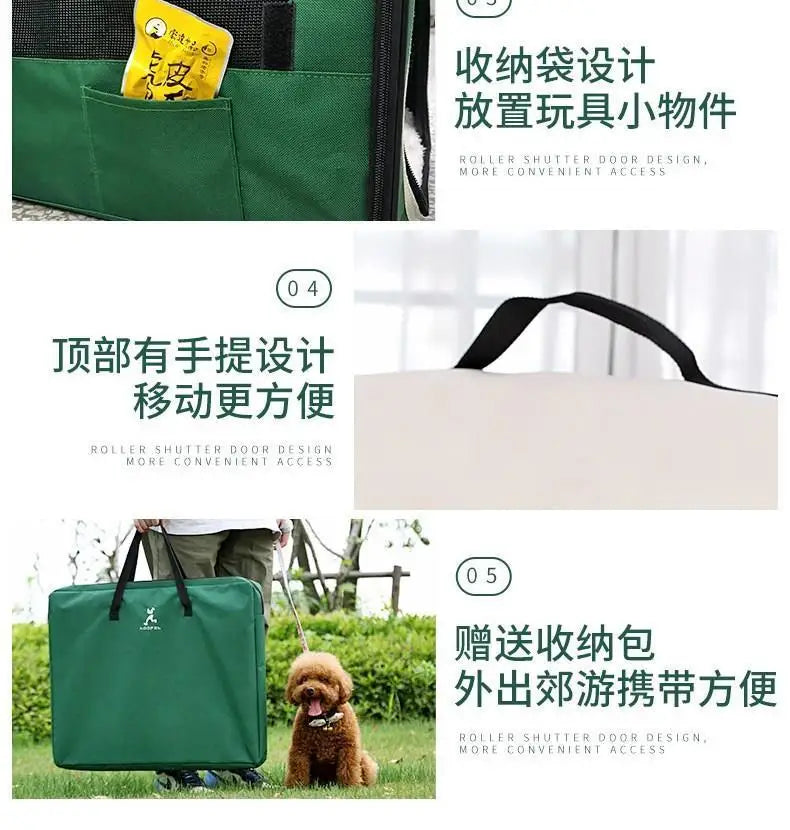 Kennel winter warm winter dog house closed dog house indoor foldable pet car tent dog cage