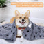 Pet Blanket Super Soft Dog Blanket with Cute Paw Print Warm Puppy Blanket Mat Bed Cover for Large Dogs Kitten Cat Small Animals