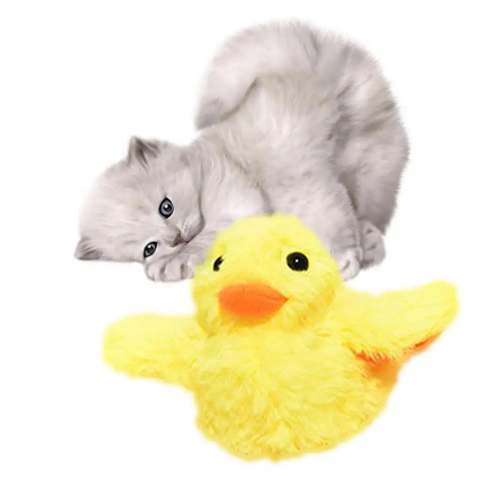 Interactive Cat Toys Flapping Duck Rechargeable Quack Chirping Beating Wings Vibrating Bird Toy Cat Teaser Toy For Cat Dog