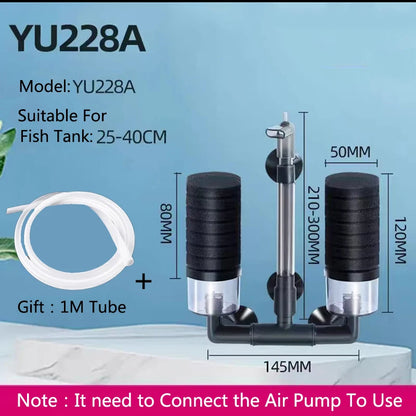 Aquarium Spong Filter for Aquarium Fish Tank Air Pump Skimmer Biochemical Sponge Filter Aquarium Bio Filters Filtro Aquario New