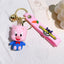 Cartoon Bugs Bunny Doll Keychain Cute Tweety Bird Daffy Duck Porky Pig Key Rings Pendant Accessories for Kids Birthday Gifts