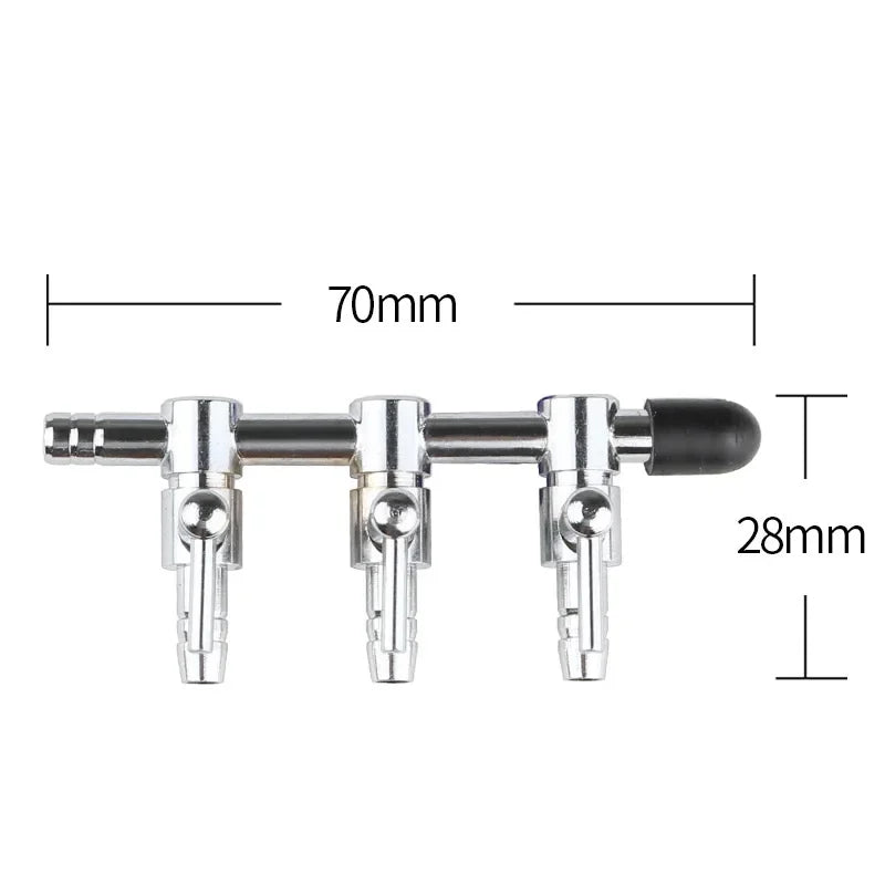 Aquarium 1-8 Way Air Splitter Valve Fish Tank Air Pump Flow Splitter Distributor Pump Valve Tap Lever Control Switch Valve