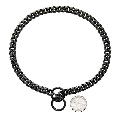 Gold Chain Dog Collar 10mm Fashion Dog Cuban Link Pet Gold Necklace Metal Puppy Jewelry Bulldog P Chain Pet Training Slip Collar