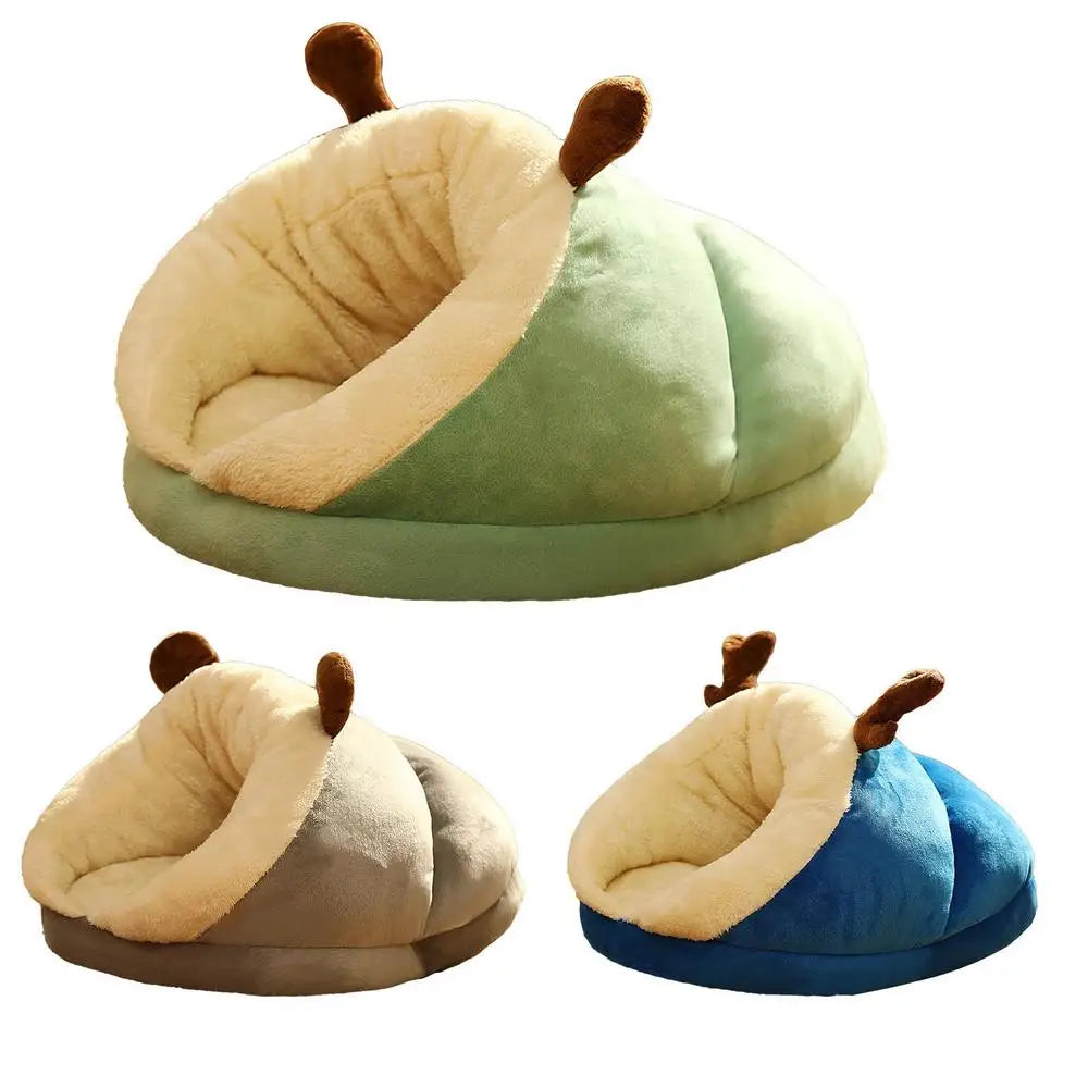 Cat Sleeping Bag Thickened Pet Sleeping Bag Winter Kitten House Multipurpos Warm Cave Nest Soft Indoor Cat Puppy House Cages