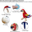 A Red Parrot-Shaped Plush Pet Funny Toy That Makes Sounds And Is Designed for Cute Dogs to Chew And Clean Their Teeth Dog Toy