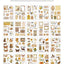 JIANQI 20 pcs PET Die cut Stickers book Plant Flower Label Decorative handmade Scrapbooking Material Diary Album Craft Supplies