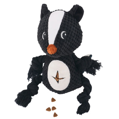 Dog Plush Toy Products Bite-resistant Plush Stuffed With Squeaky Tibetan Food Interactive Pet Dog Toy Skunk Fleece Squeak Toys