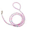 120cm 4ft Custome Pearl Beaded Dog Cat Leash Lead for Small Medium Dogs Puppy Wedding Birthday Party Pet Accessories