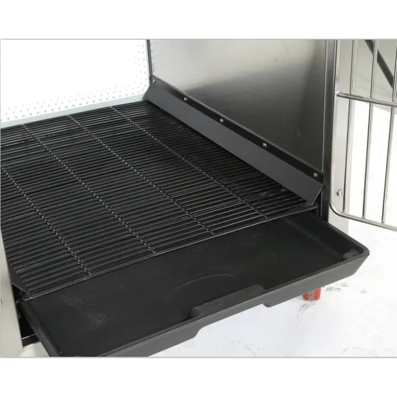 KA-505D Hot Sale Stainless Steel Pet-Showing Dog Cat Cage for Veterinary Powder coating high quality pet kennel
