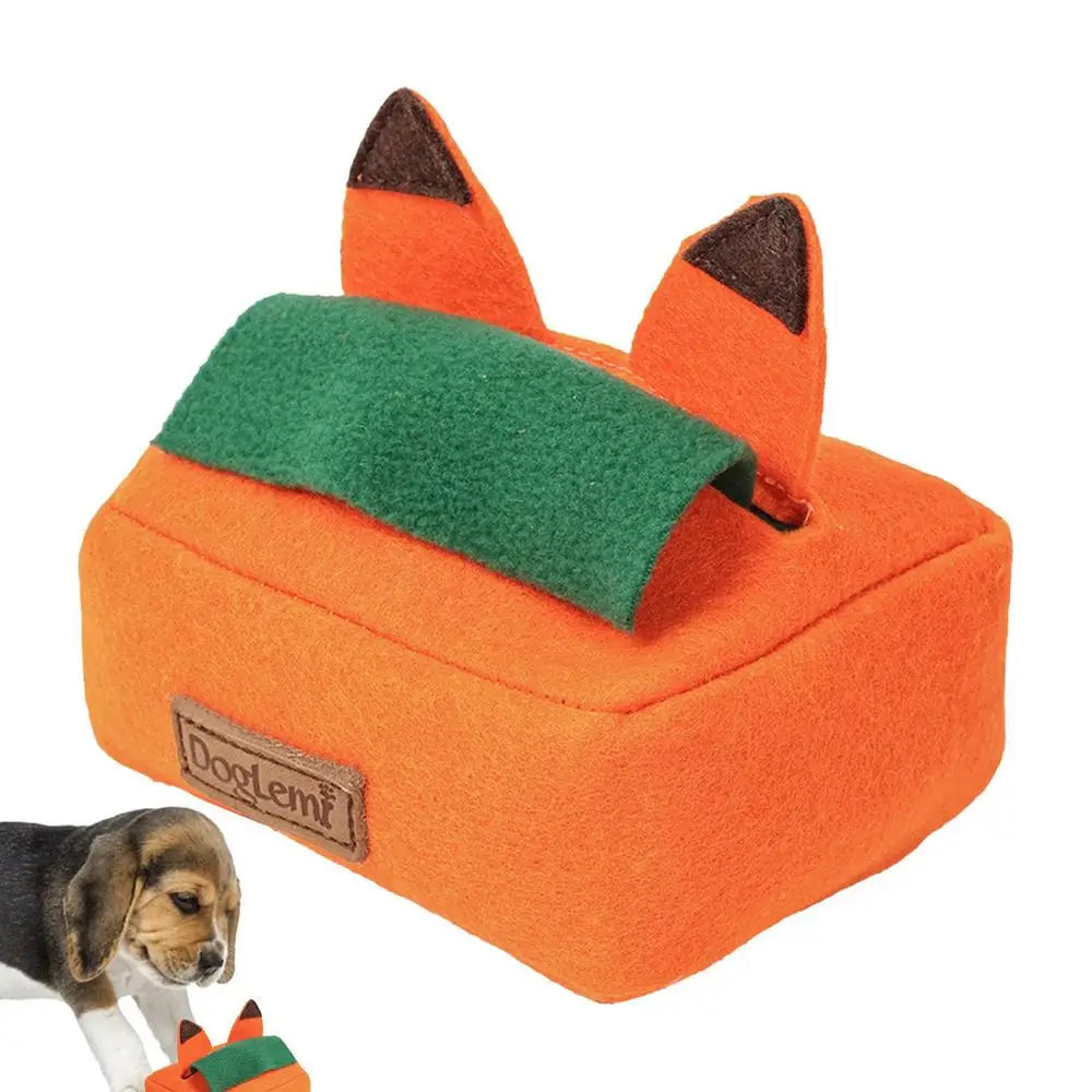 Pet Interactive  Puzzle Toys Encourage Natural Foraging Skills Portable Pet Snuffle Tissue Box Toy Slow Feeder Training Toy