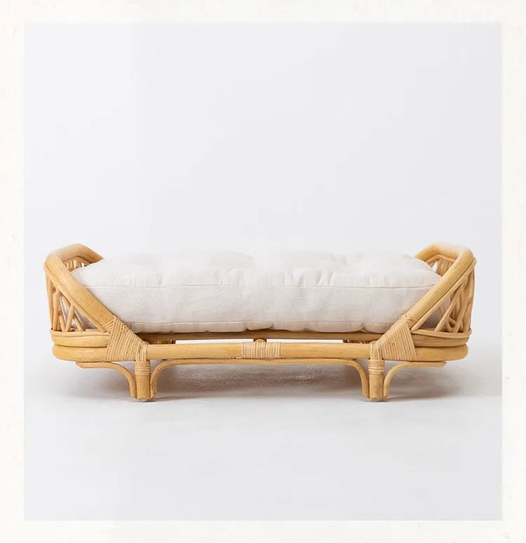 Dog bed universal cat litter pet bed rattan dog bed rattan kennels medium and small dogs winter and summer pet litter