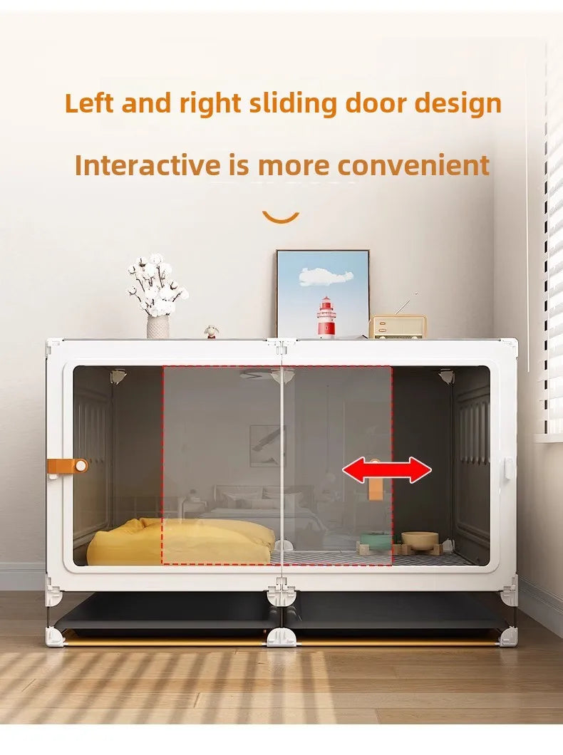 Dog Cage Small Dog Home Indoor Kennel Toilet Integrated Dog Fence Medium Dog Teddy Bigbear Dog Cage