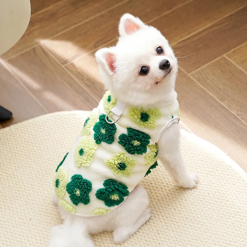 Puppy Warm Hoodies Fleece Dog Jacket Pet Letter Winter Dog Clothes Chihuahua Poodle Bichon Accessories Cat Coat Dog Pullover