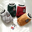 Pet College Style Sweater College Style V-neck Teddy knitted Vest Sweater Winter Warm Chihuahua French Bulldog Yorkie Coat