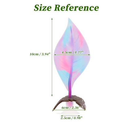 UXCELL Artificial Betta Fish Bed Simulation Betta Leaf Bed Betta Hammock Pad with Suction Cup Aquarium Decor Fish Supplies