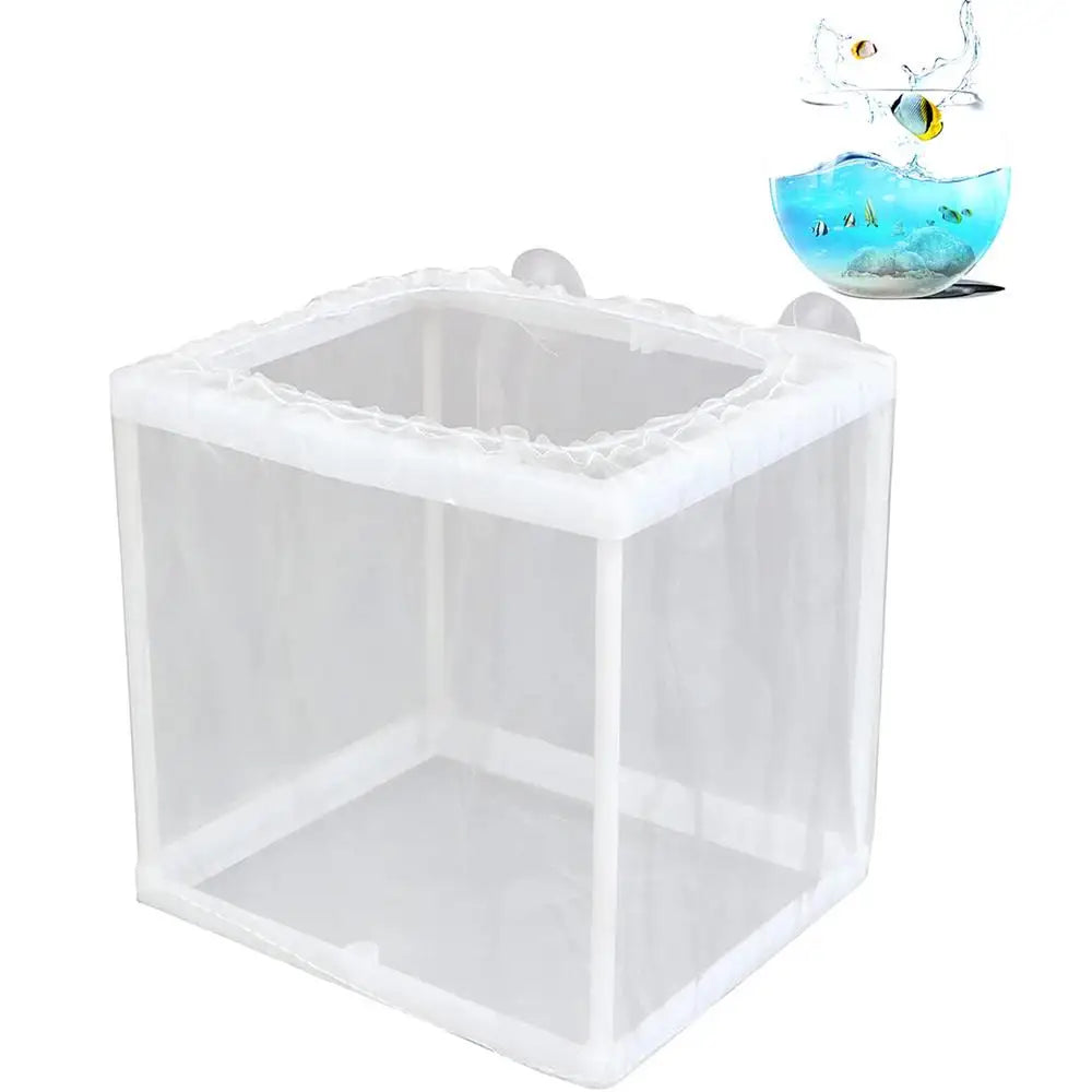 Fish Breeder Box with Suction, Aquarium Hatcher, Mesh Box, Juvenile Fish Separation Net, Tank Incubator Box, Fry Hatchery, DIY