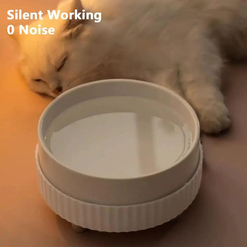Heated Dog Water Bowl Thermostatic Cat Heating Bowl Quiet Pet Water Bowl Heater Animal Drinking Bowl Pet Water Dispenser For