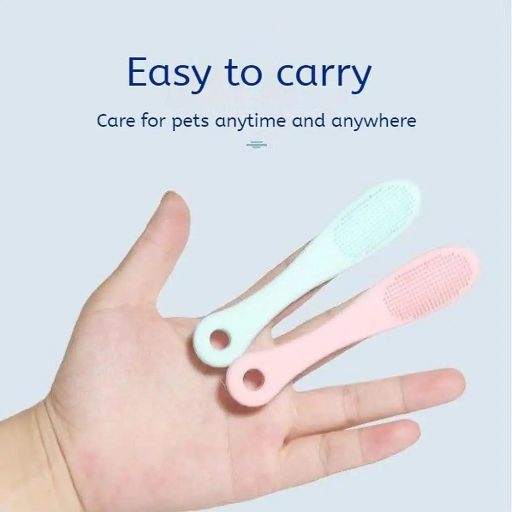 Cat Chin Brush Soft Chin Scrubber Soft Silicone Grooming Chin Scrubber Non-Slip Multifunctional Finger Pet Supplies